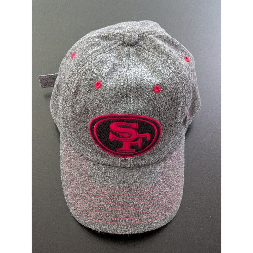 San Francisco 49ers NFL Fanatics Hat Dad Cap Strapback Gray OSFM Heathered Gray